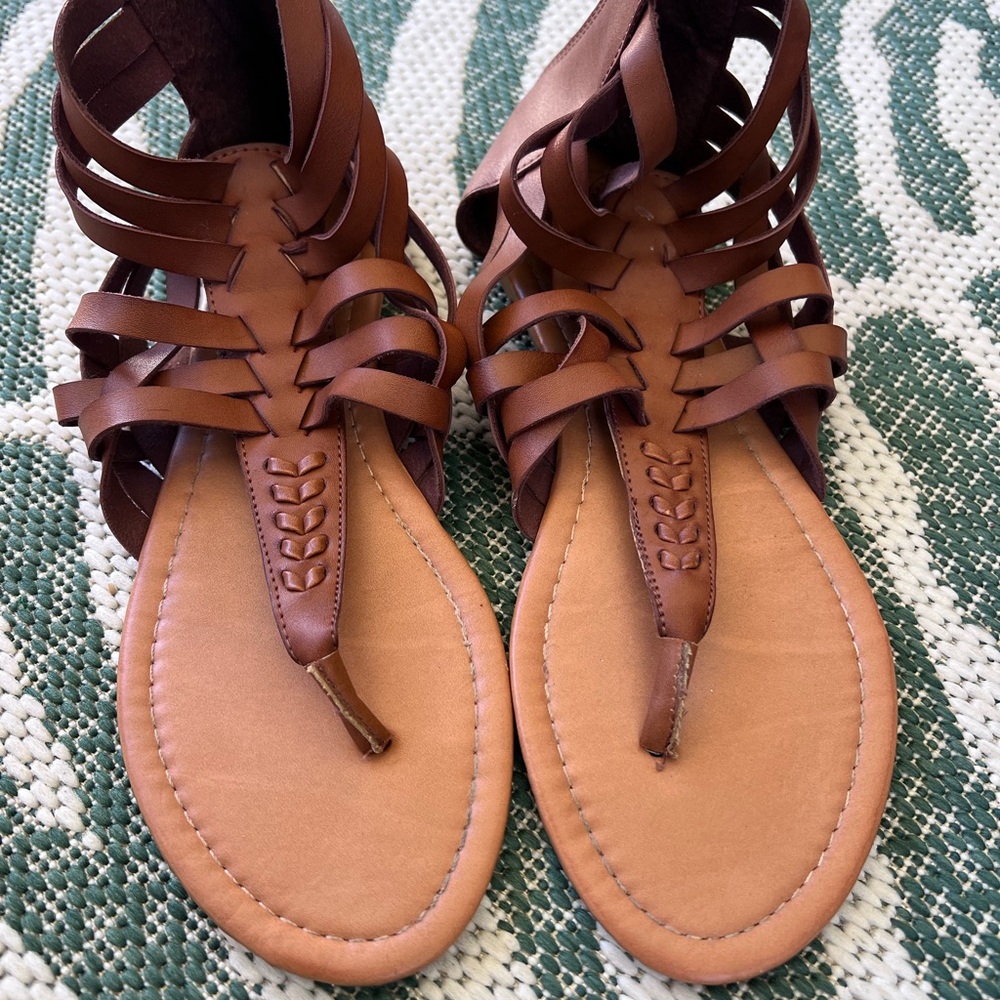 Brown Strappy Sandals
